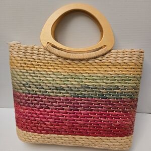Capella Starworld large seashell purse with plastic handles